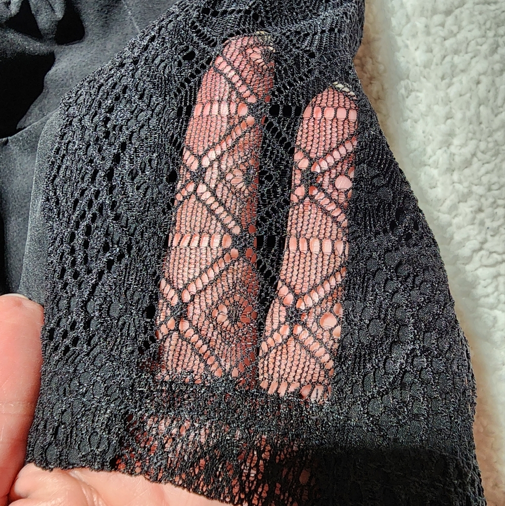 Fabletics Black Shorts with Side Lace - Picture 5 of 9